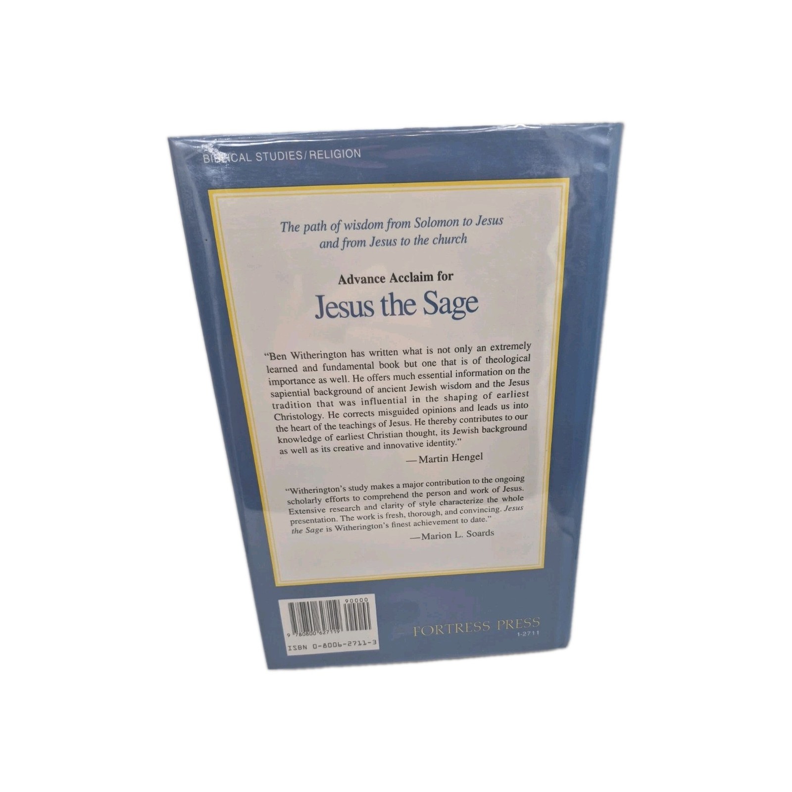 Jesus the Sage : The Pilgrimage of Wisdom by Ben Witherington III (1994,…