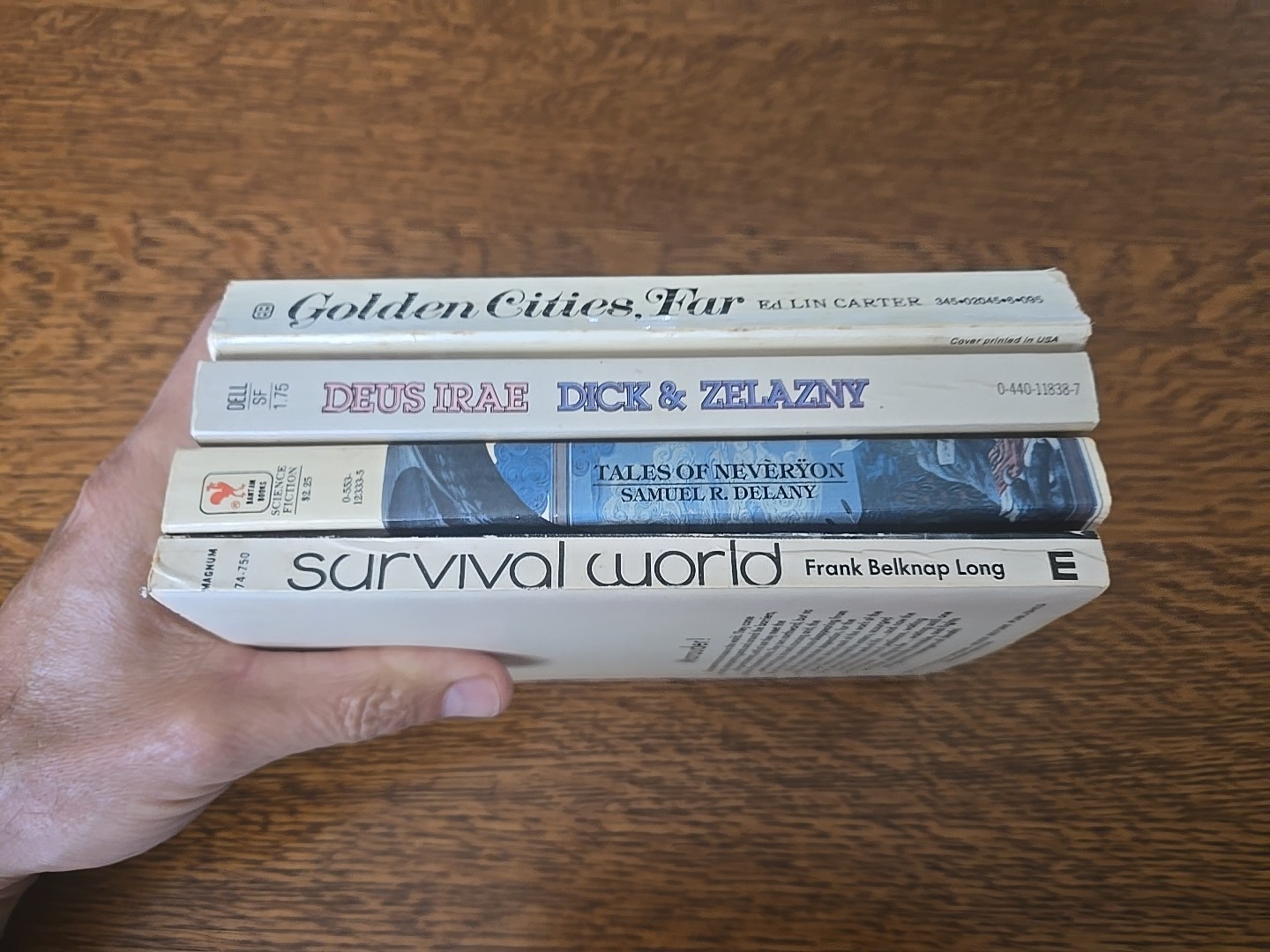 1970s Paperback Fantasy Book Lot Of 4 Golden Cities Far Deus Irae , etc