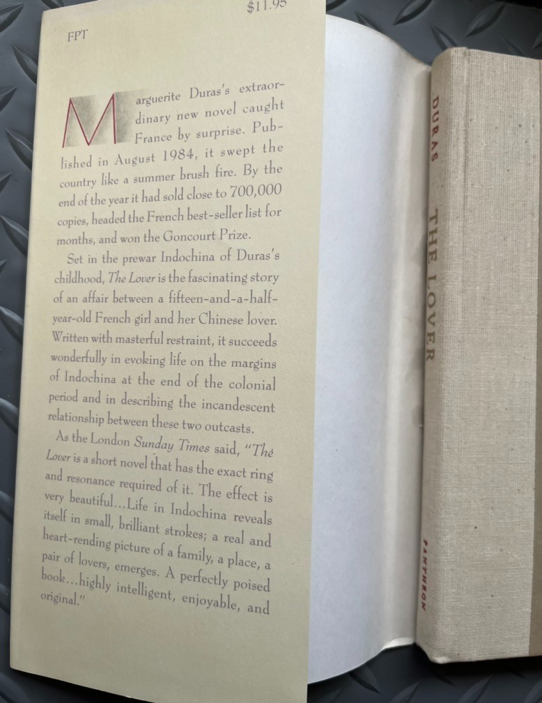 The Lover by Marguerite Duras (1985, 1st American Ed. Hardcover)