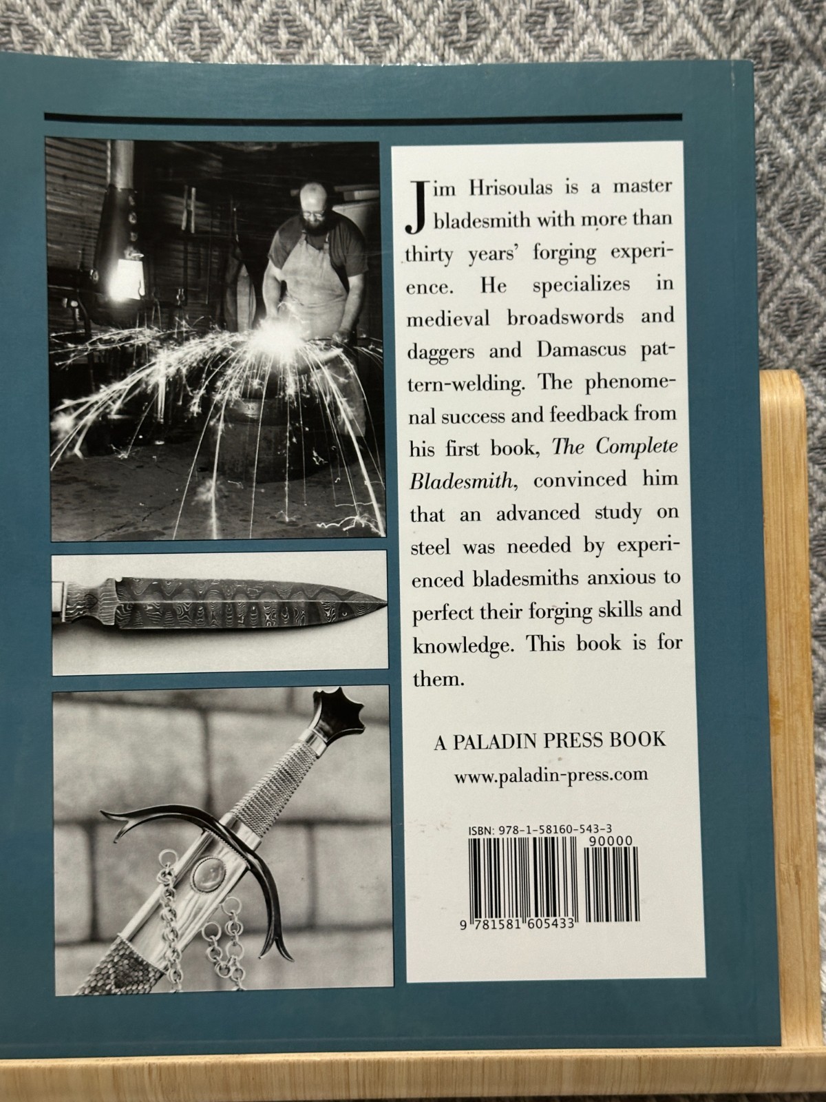 MASTER BLADESMITH: ADVANCED STUDIES IN STEEL By Jim Hrisoulas **Excellent**