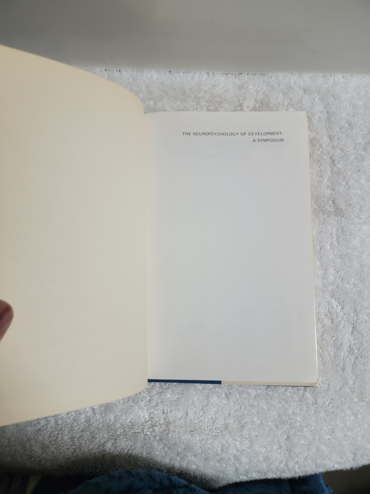 Neuropsychology of Development: A Symposium, Isaacson, Robert L., 1968 LIKE NEW!