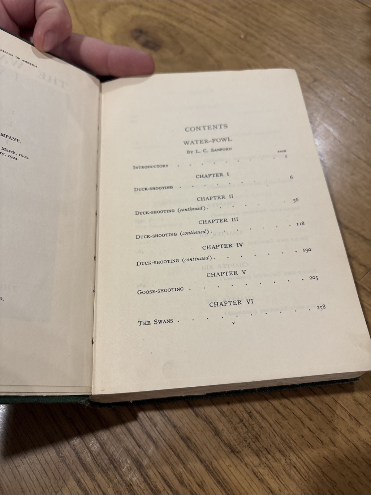 The Water Fowl Family – Leonard C. Sanford, 1924 hc, The Macmillan Company
