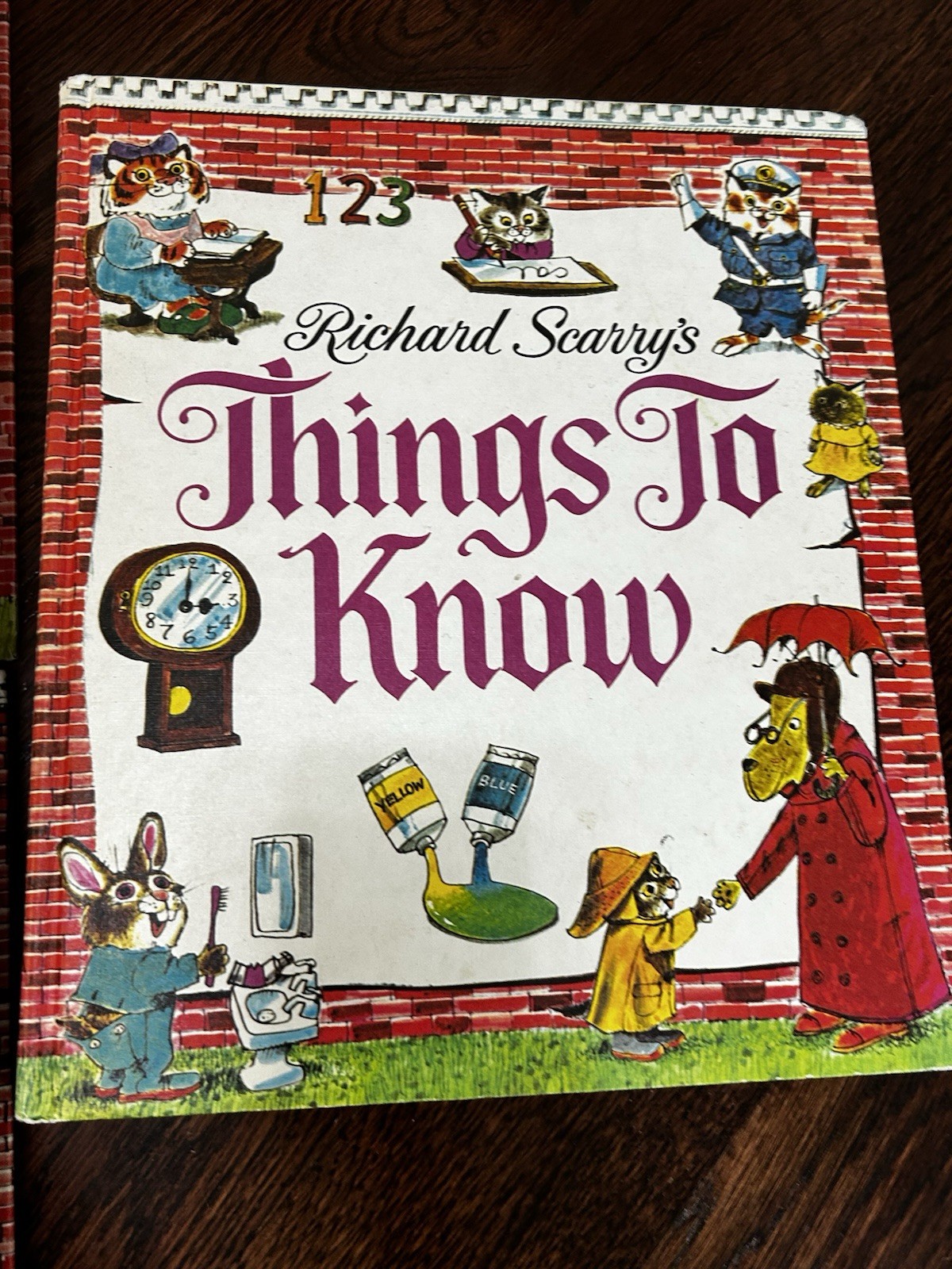 Richard Scarry Look & Learn Library Box Set Hardcover Illustrated Education ABCs