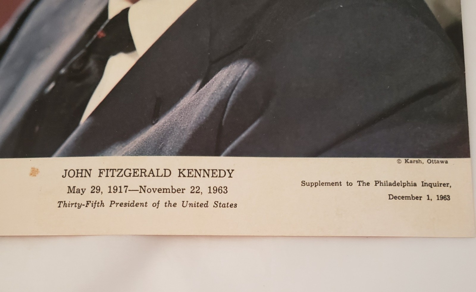 John F Kennedy Book Lot of 3 + Postcard JFK Library + Photo from Phila Inquirer