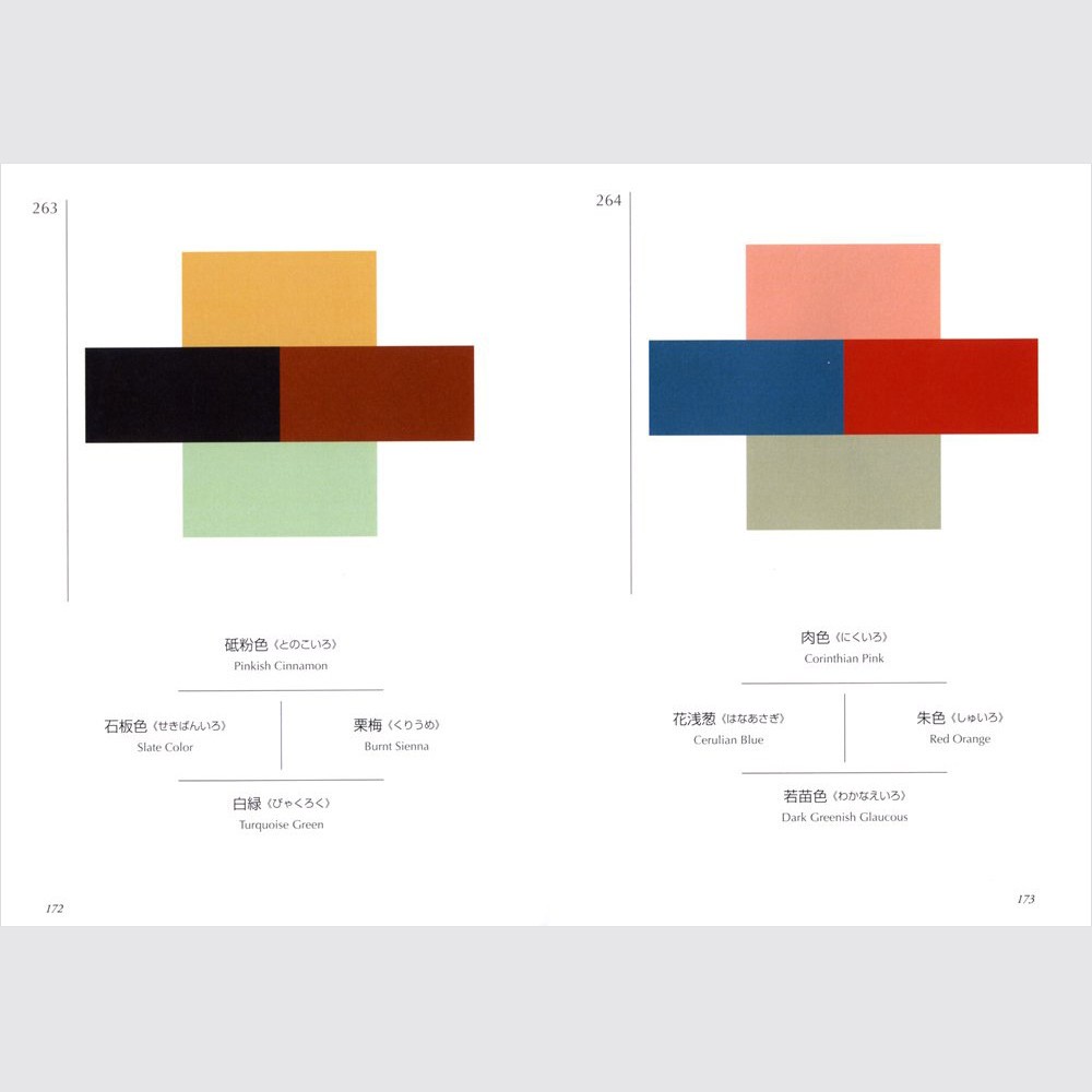 Dictionary of Color Combinations Vol.1 & 2 Japanese Creative 2 Books Set NEW