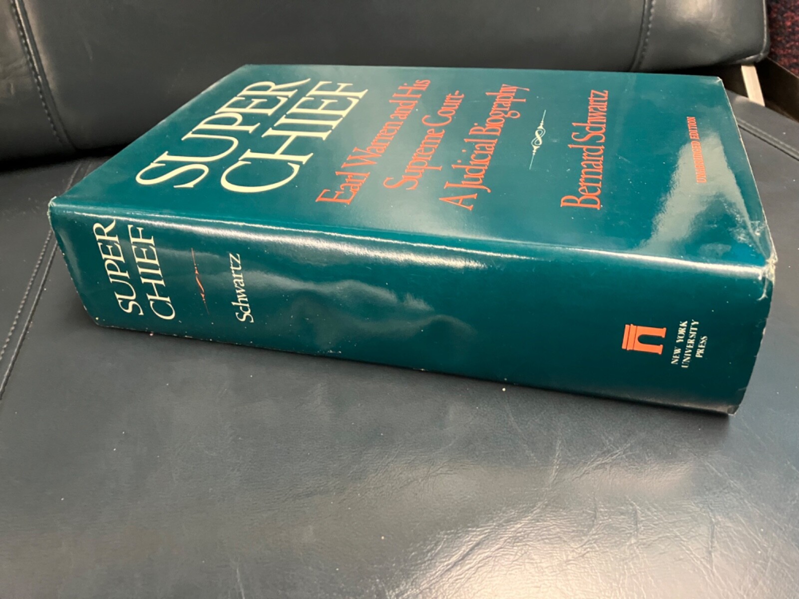 Super Chief: Earl Warren and Court Hardcover book dust jacket Schwartz legal
