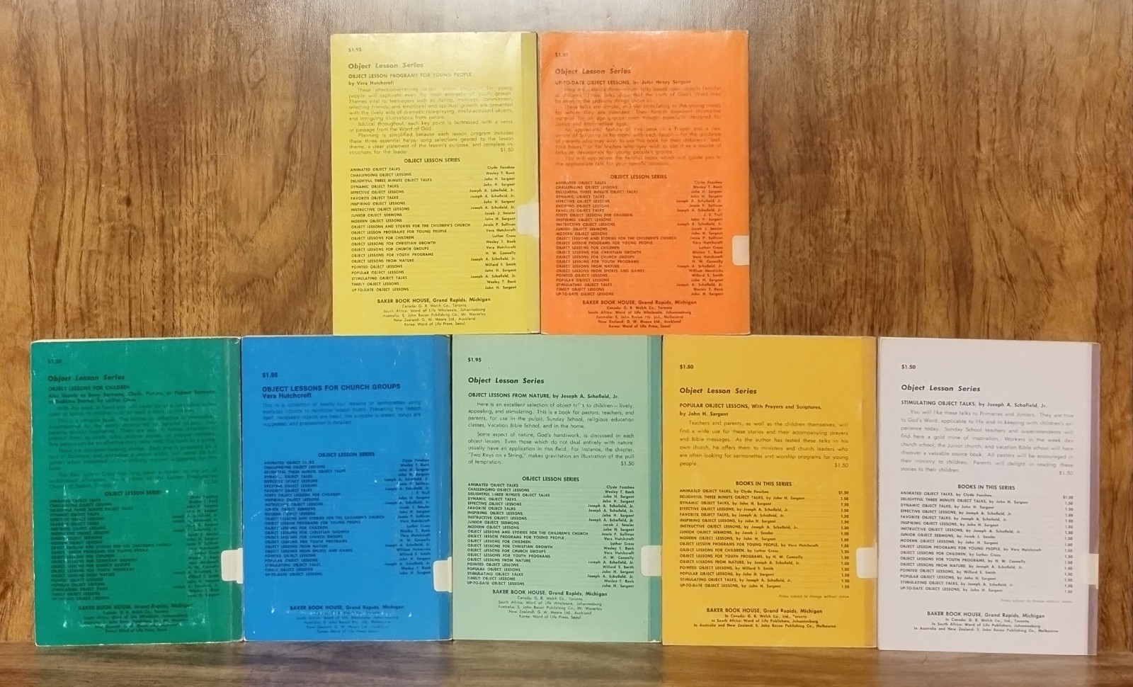 Lot of 12 Baker Book House Object Lesson Series Paperbacks Christian Education S