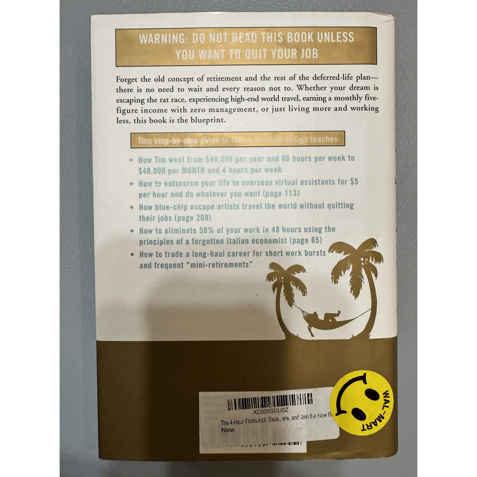 Timothy Ferriss The 4-Hour Workweek Book Escape 9-5 Business Self Help