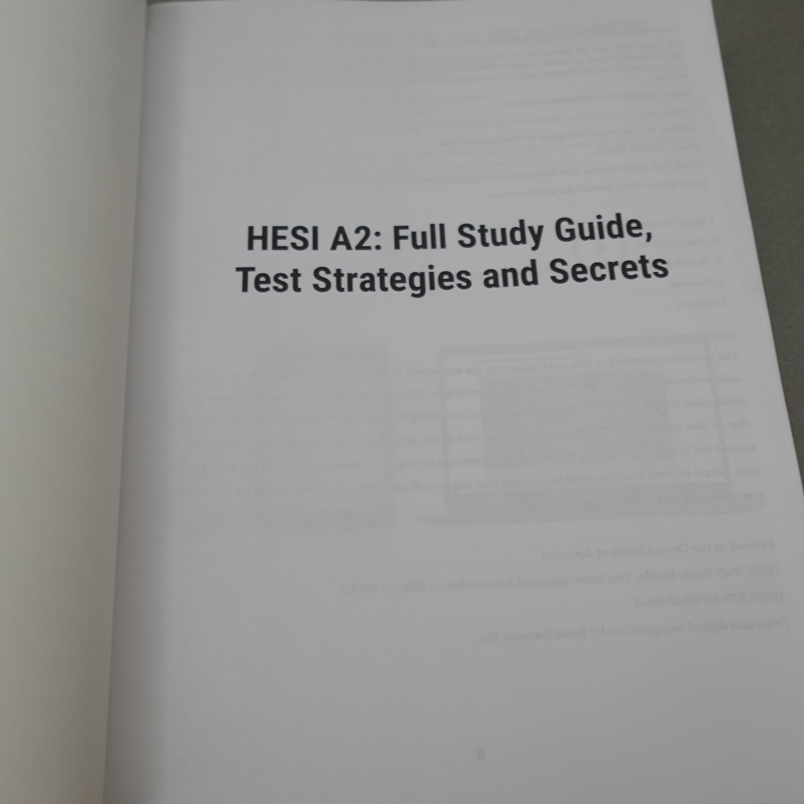 HESI A2 Full Study Guide 3rd Edition Smart Edition Paperback 2022 Unmarked