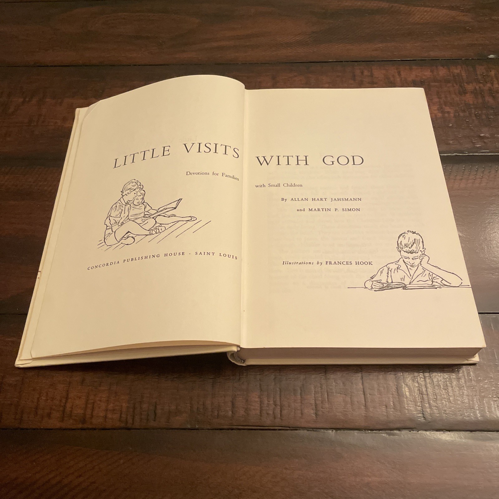 Little Visits With God: Devotions for Families with Small Children Vtg 1957