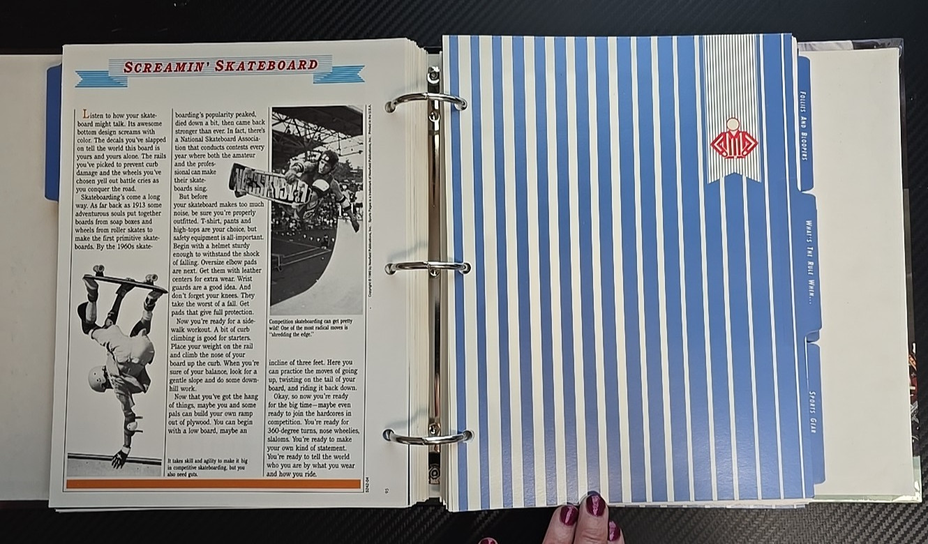 Vintage 1996 „Sports Pages: The Book For Sports Fans“ Collector’s Hardcover Bind