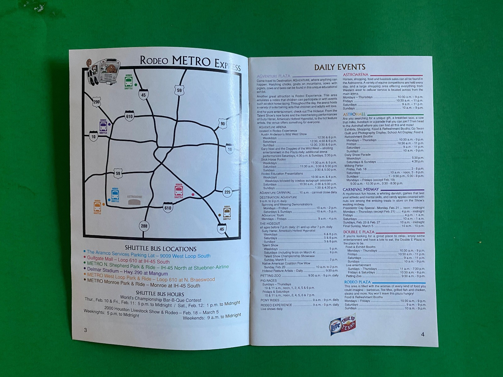 HOUSTON RODEO 2000 VISITORS GUIDE-COMPLETE – 30 PAGES