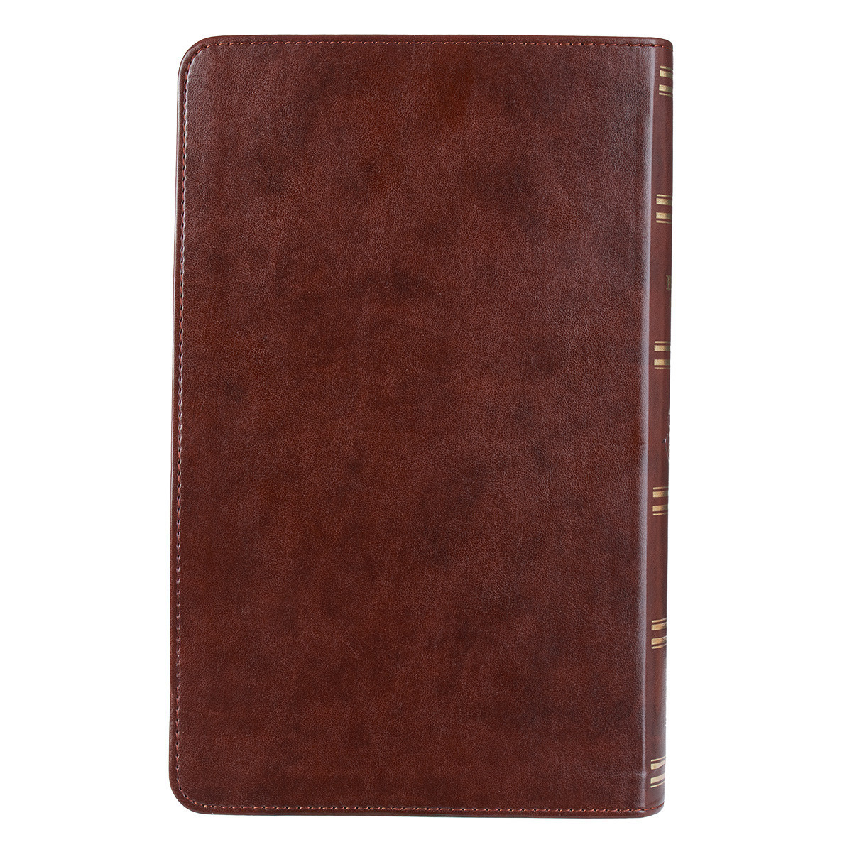 The Holy Bible King James Version Giant Print Tan/Brown / Jesus words in red