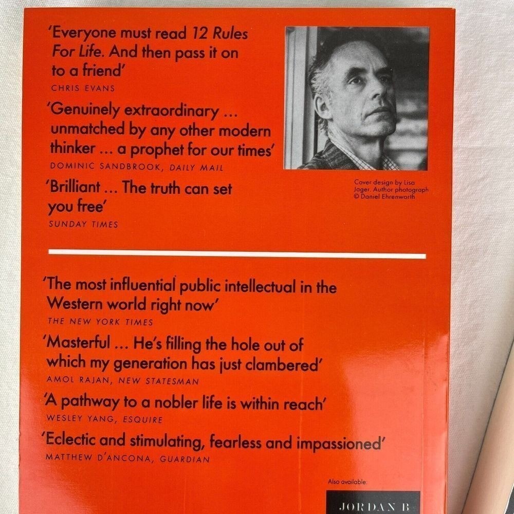 Beyond Order + 12 Rules for Life – Jordan B. Peterson Paperback book Lot of 2