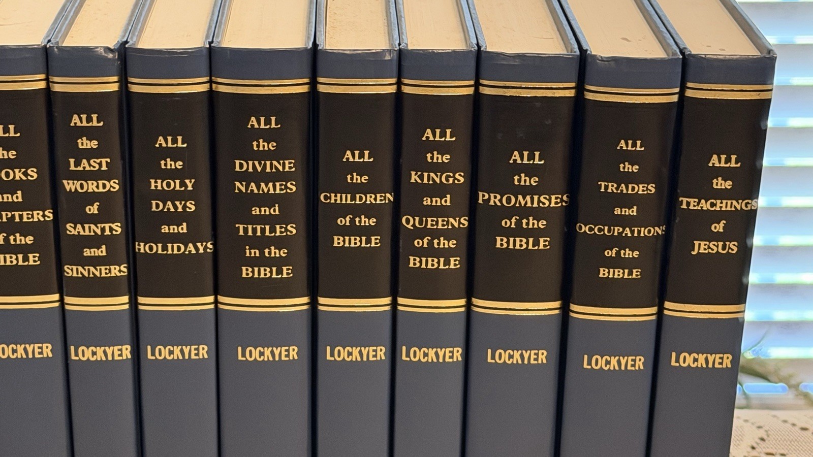 Herbert Lockyer „ALL the ….“ Bible Book Series Set 15 Volume Lot HC Zondervan