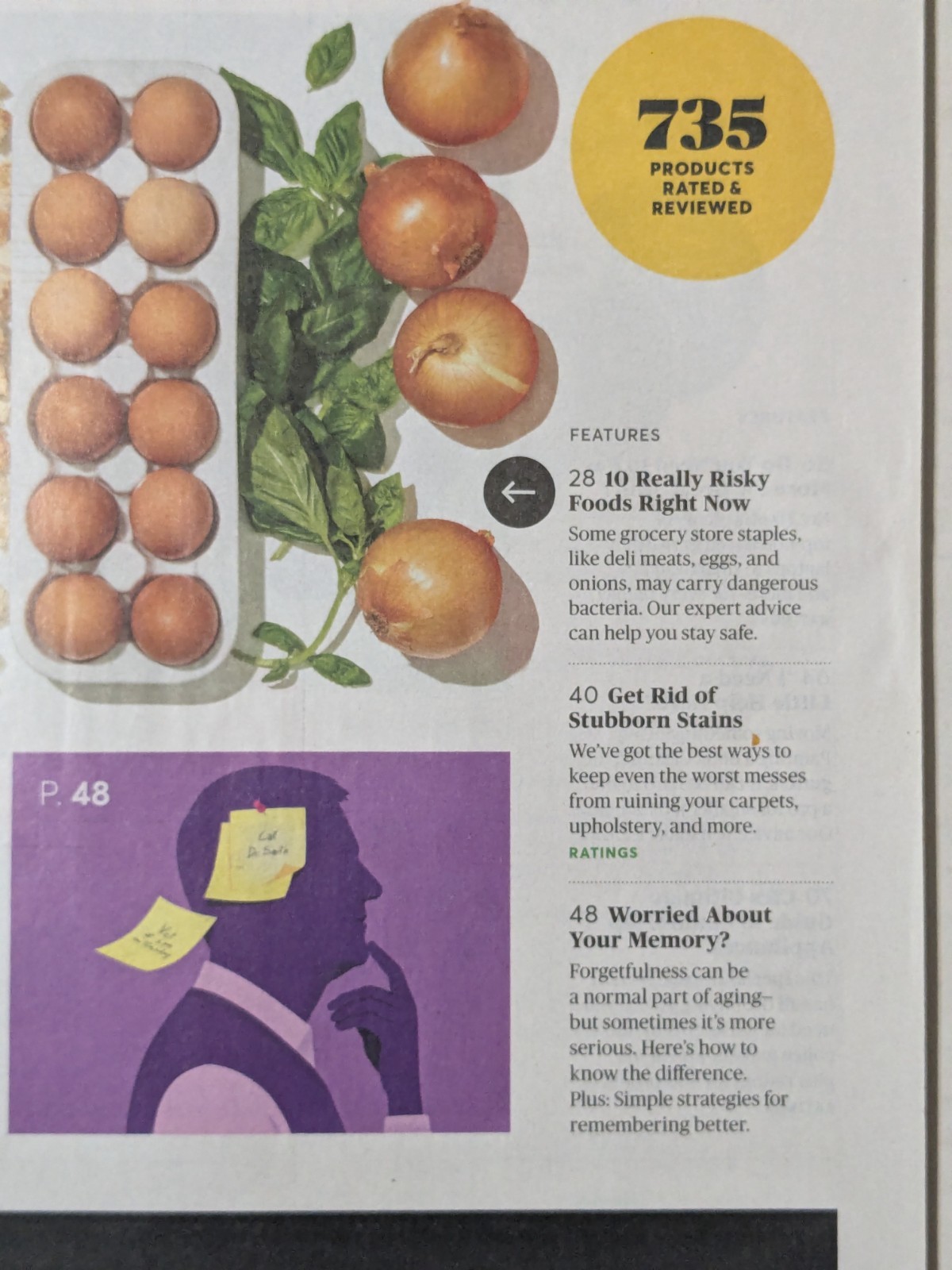 Consumer Reports Magazine May-June 2025 – 10 Risky Foods Right Now – $9.99