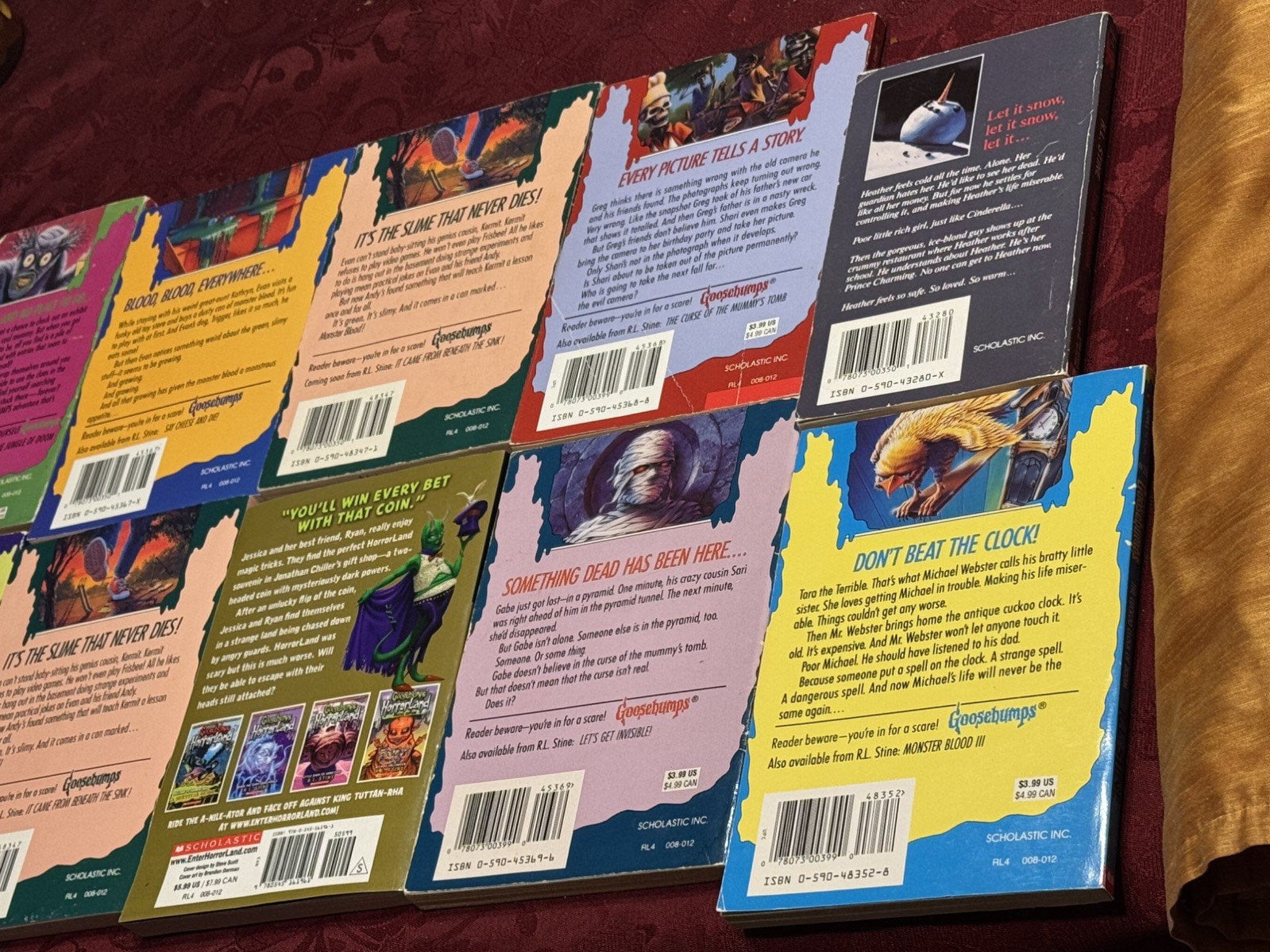 R.L. STINE GOOSEBUMPS LOT 17 BOOKS USED PRE OWNED PRE LOVED (READ DESCRIPTION) !