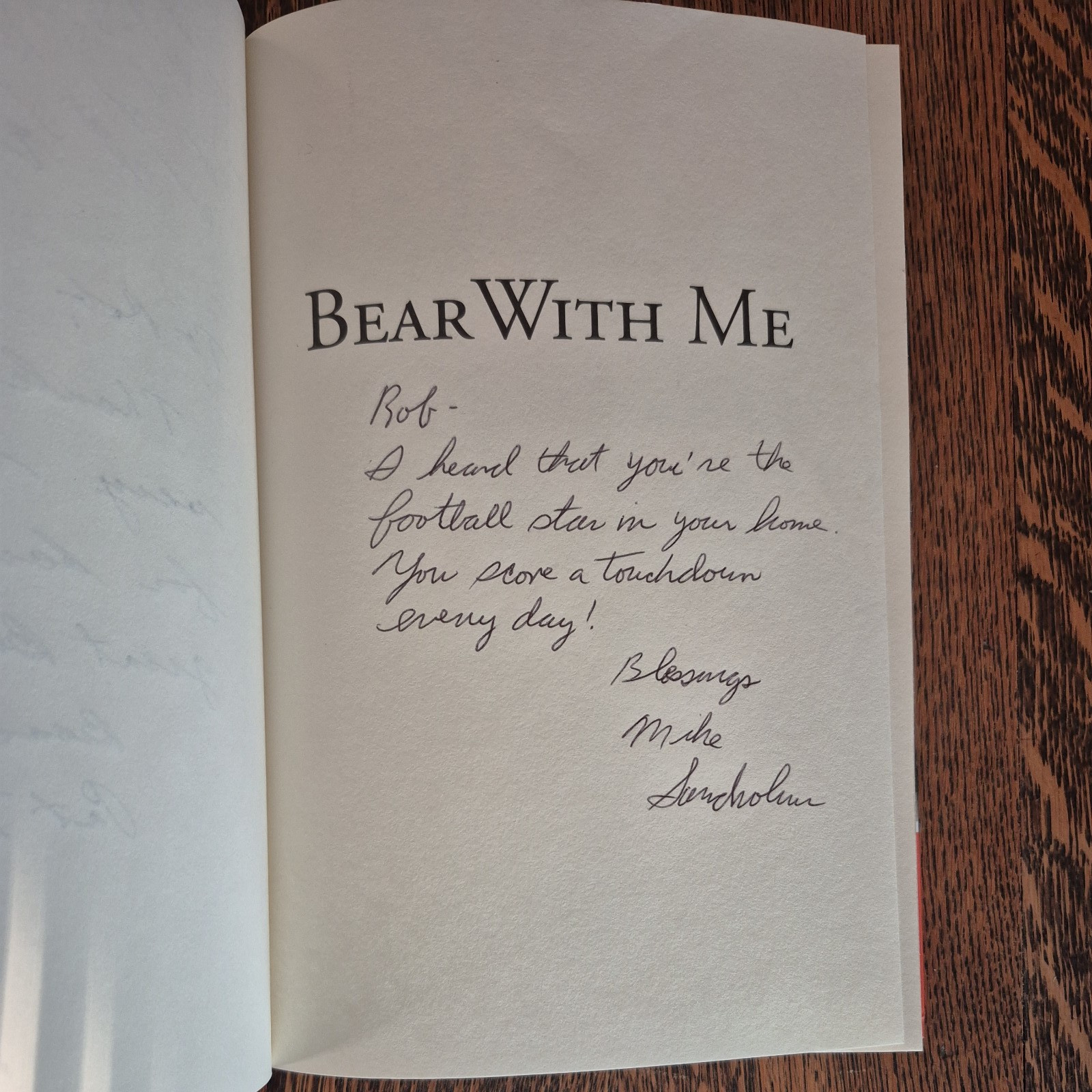 Bear with Me by Patrick McCaskey, (2009, hardcover) First Edition, SIGNEDx3!!!