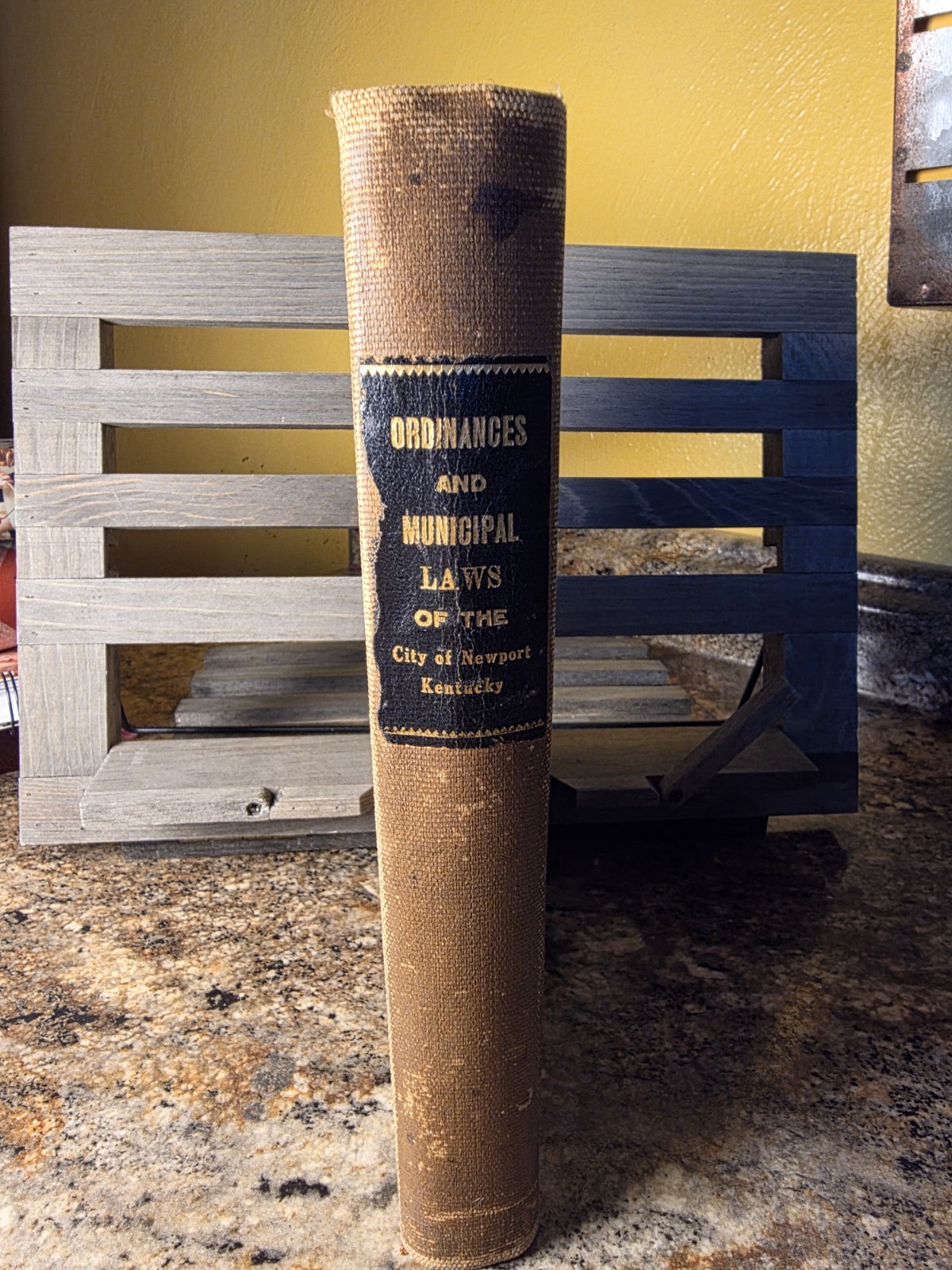 1939 Ordinances & Municipal Laws Newport Kentucky WPA City Code Book