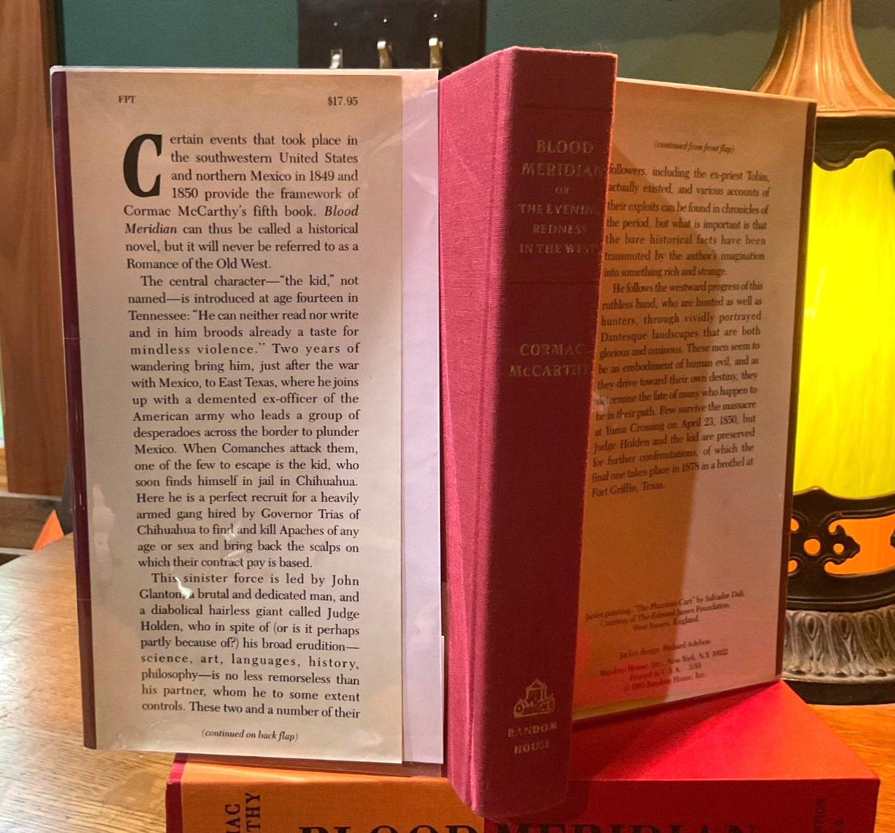 Cormac McCarthy~*~BLOOD MERIDIAN *First Edition/1st Print* W/Slipcase *SIGNED!!*