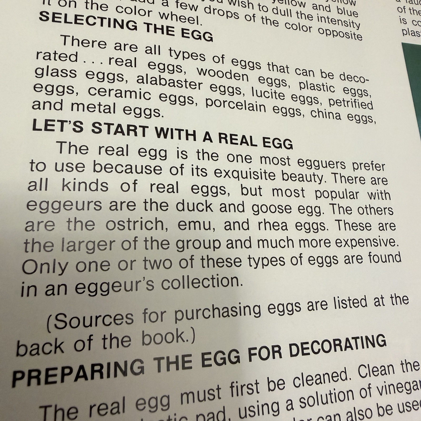 VTG Egg Eggeury You Can Create Exquisite Eggs Instruction Manual Book MCM Decor