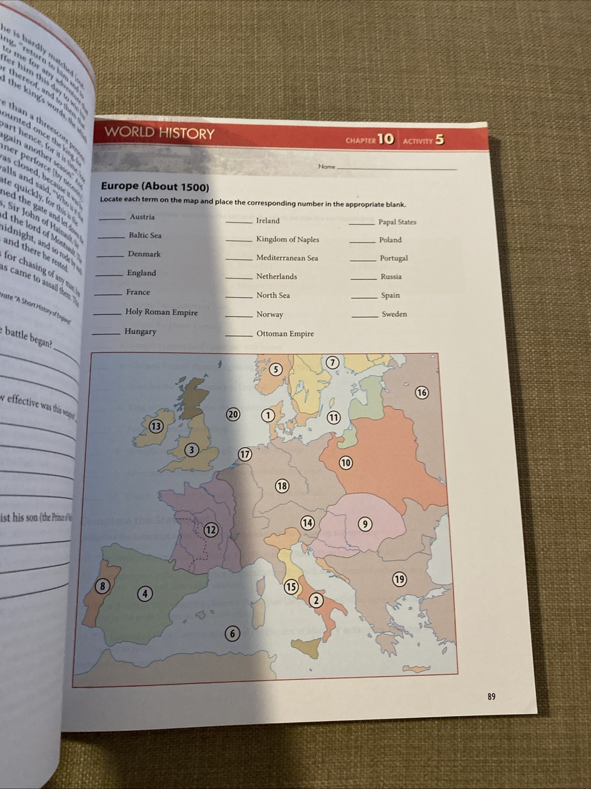 World History Student Activities (5th Edition) Bju Press