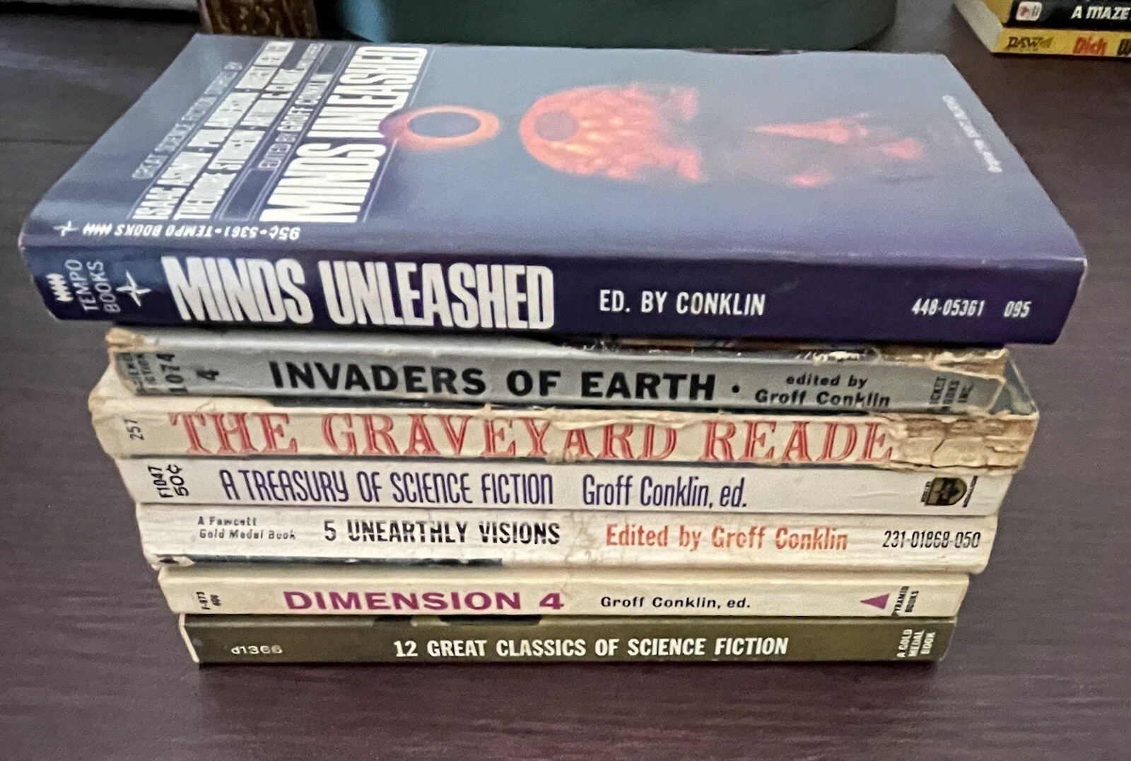Groff Conklin lot DIMENSION 4 GRAVEYARD READER MIND UNLEASHED 5 UNEARTHLY VISION