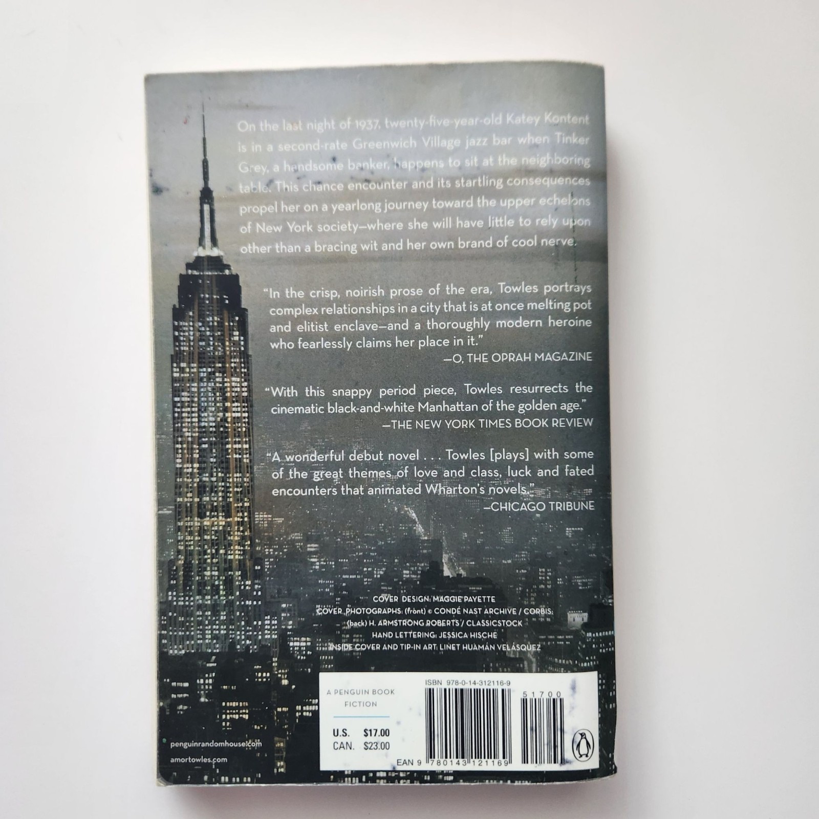 Rules Of Civility By Amor Towles Paperback