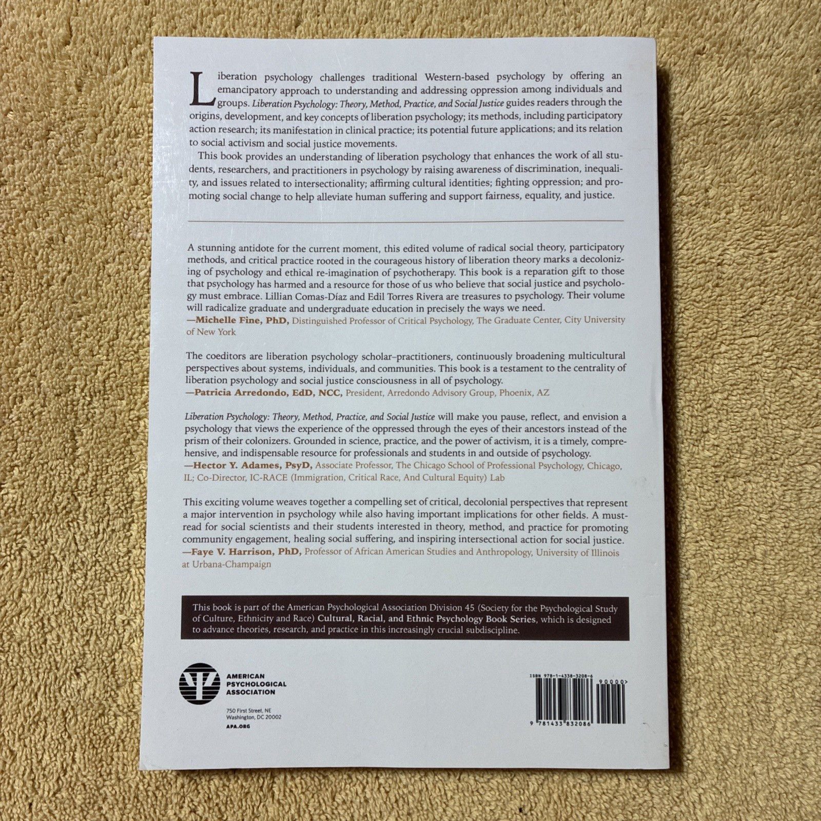 Liberation Psychology: Theory, Method, Practice, and Social Justice (Cultura…