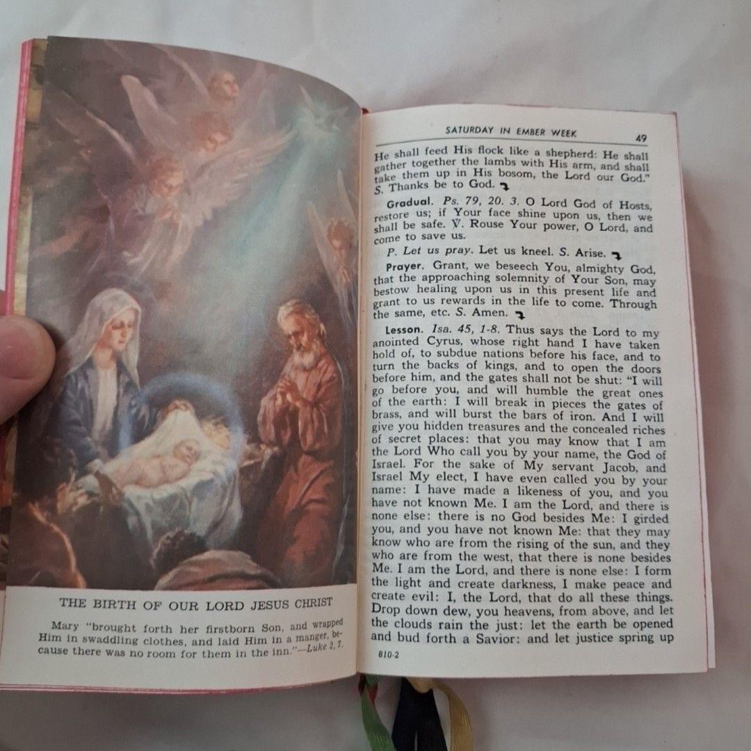 Saint Joseph Daily Missal By Catholic Church Hardcover Illustrated Prayer Book