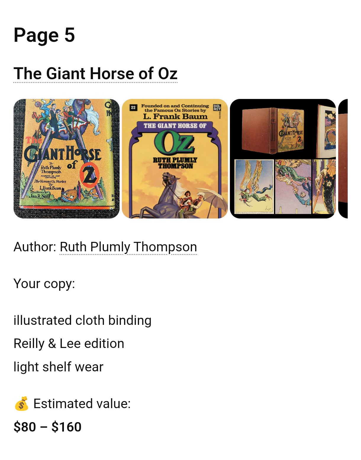 A Collection of Vintage Oz books Over 30 books for your enjoyment.