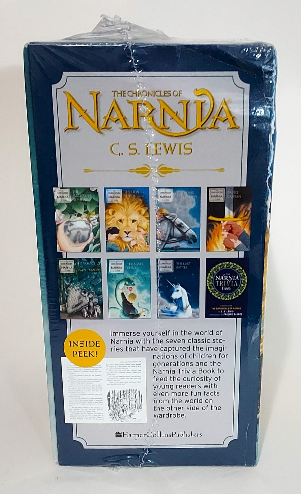The Chronicles of Narnia Box Set C.S. Lewis NEW Sealed HarperCollins Paperback