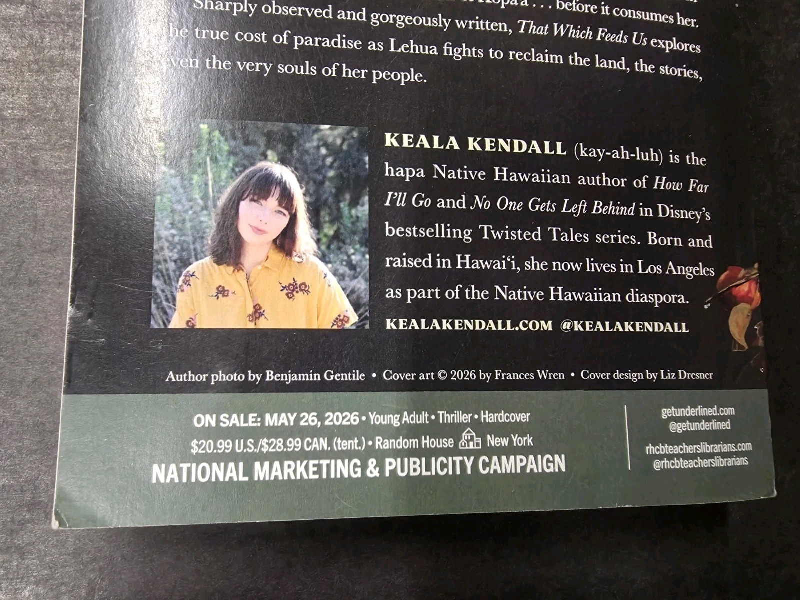That Which Feeds Us By Keala Kendall ARC Advanced Reader