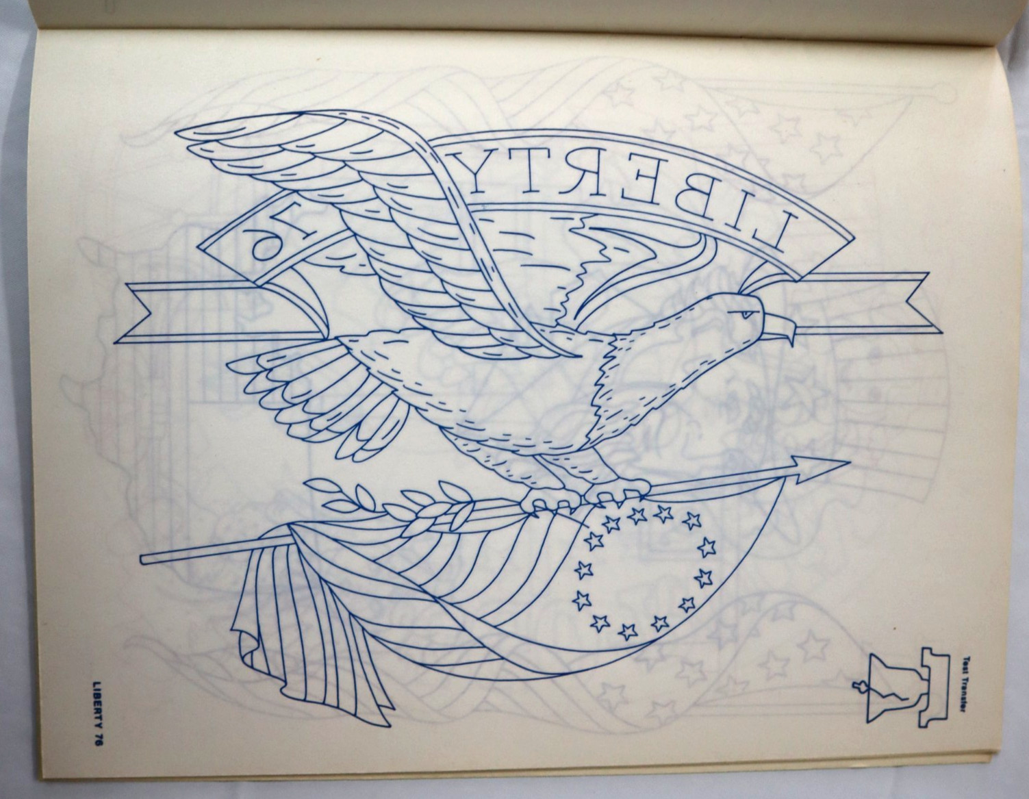 Iron On Transfers Craft Book Craftways Celebration America Times Past Vtg 1982