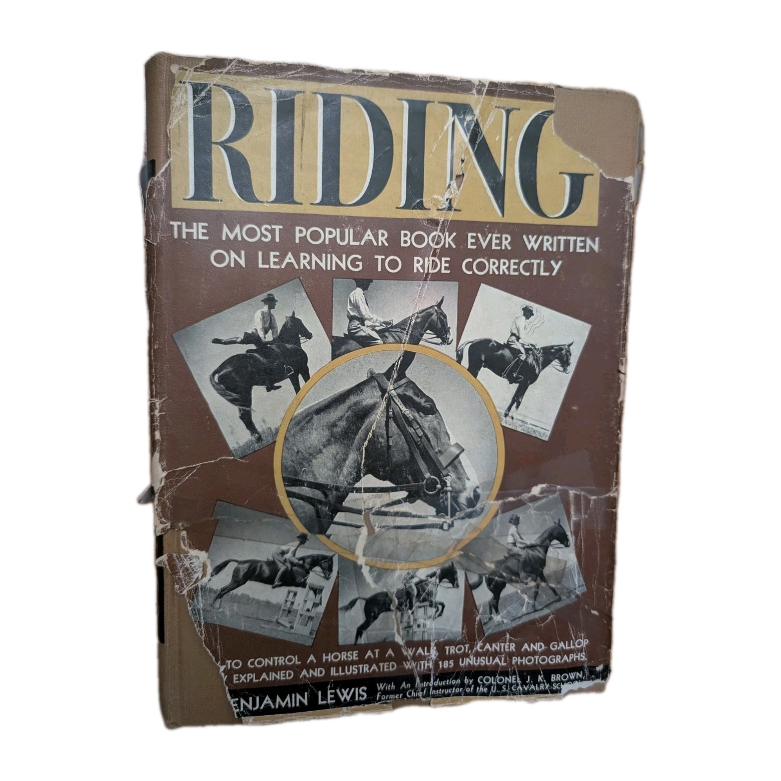 Riding The Balanced Seat BENJAMIN LEWIS 1939 Horses HC Vintgae Equestrian Book