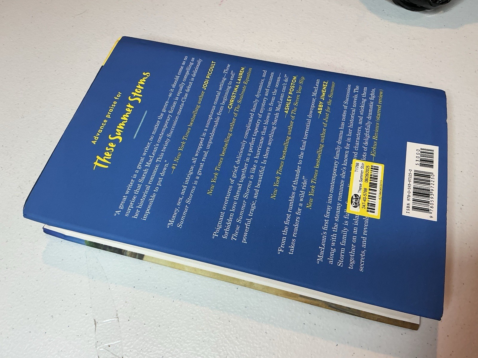 THESE SUMMER STORMS : A Novel by Sarah MacLean Hardcover BOTM July 2025