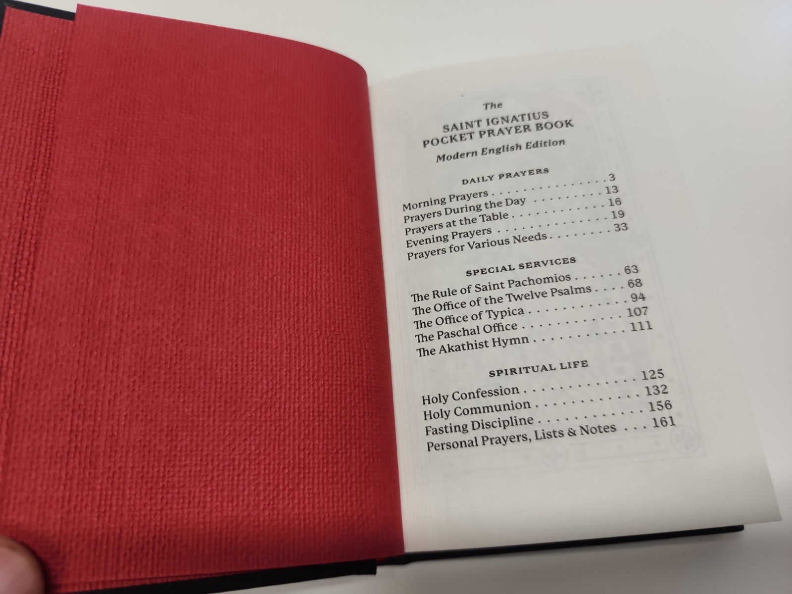 Orthodox- St Ignatius Pocket Prayer Book Modern English Edition Hardcover
