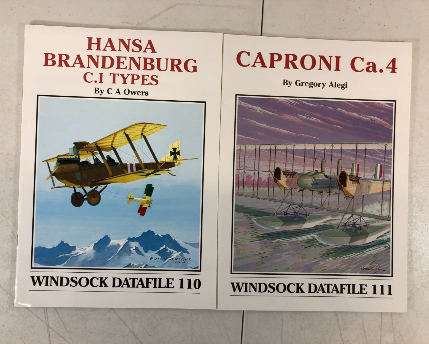 Windsock Datafile Collection, Lot of 9, 110-119, E-50