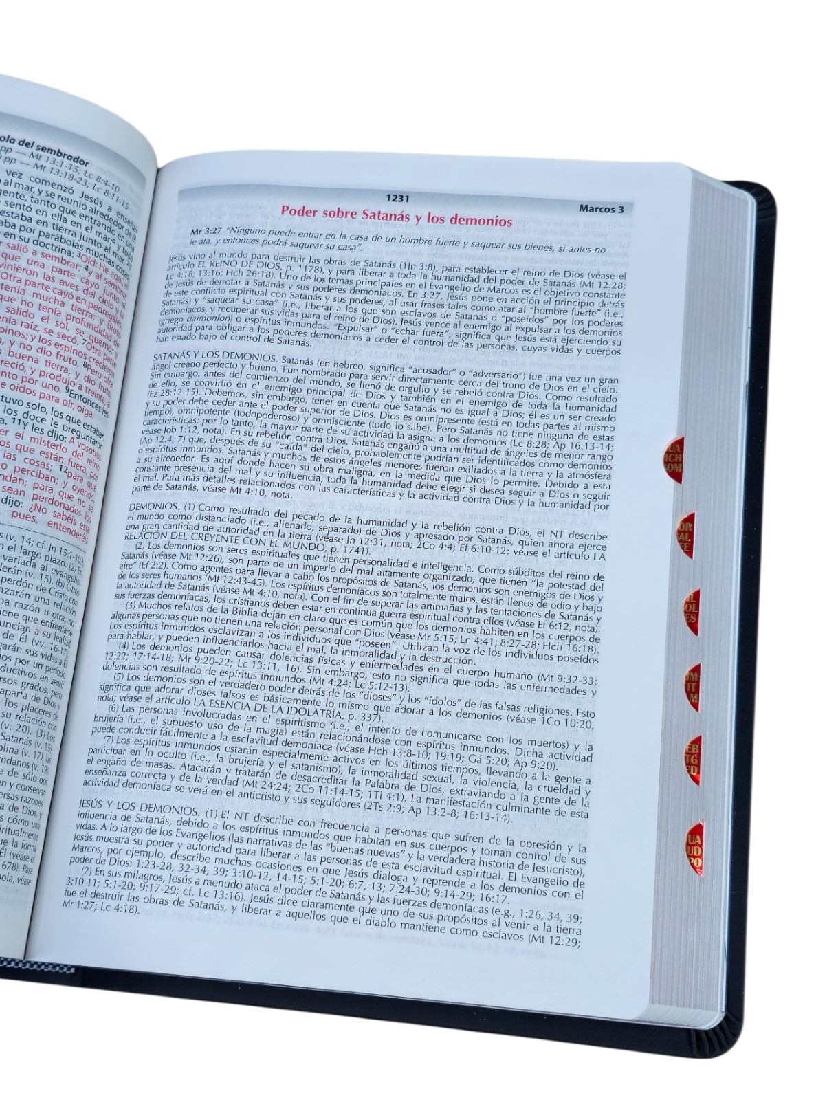 Biblia de Estudio de la Vida Plena Actualizada RV1960, piel negro Con Índice