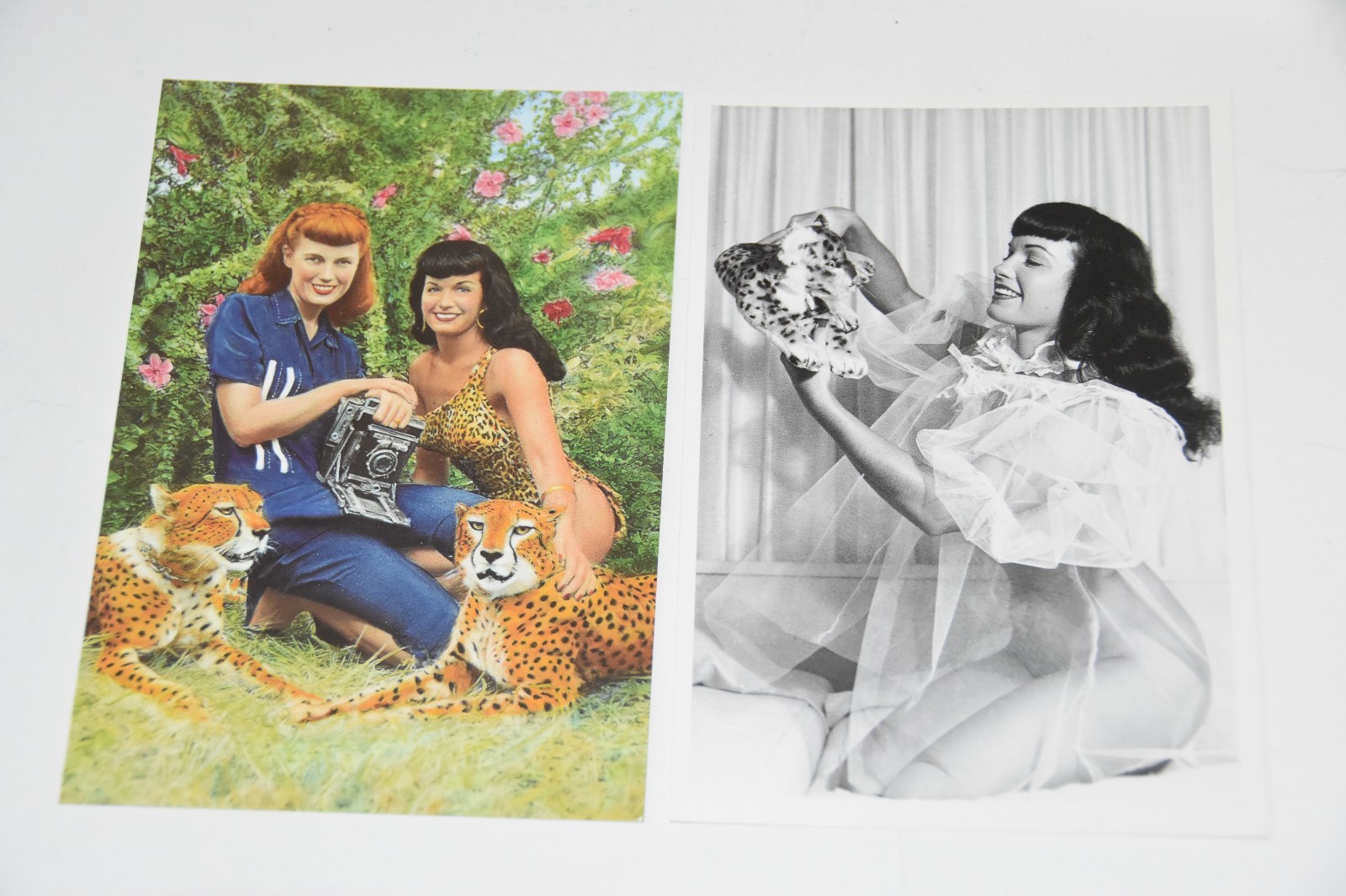 VGC Taschen Betty Page by Bunny Yeager 30 Postcards Book – Complete 4.5” x 6.5”