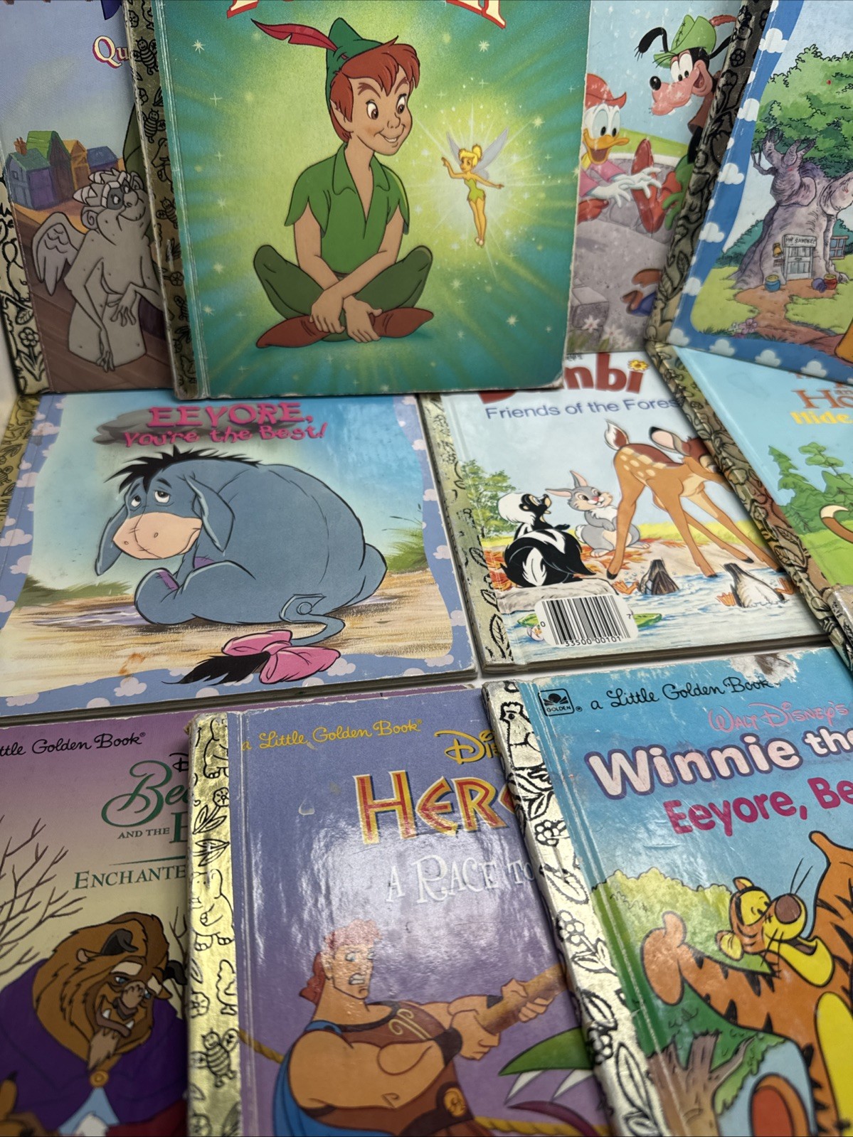 Little Golden Books Lot Of 13 Disney 1970-1990s