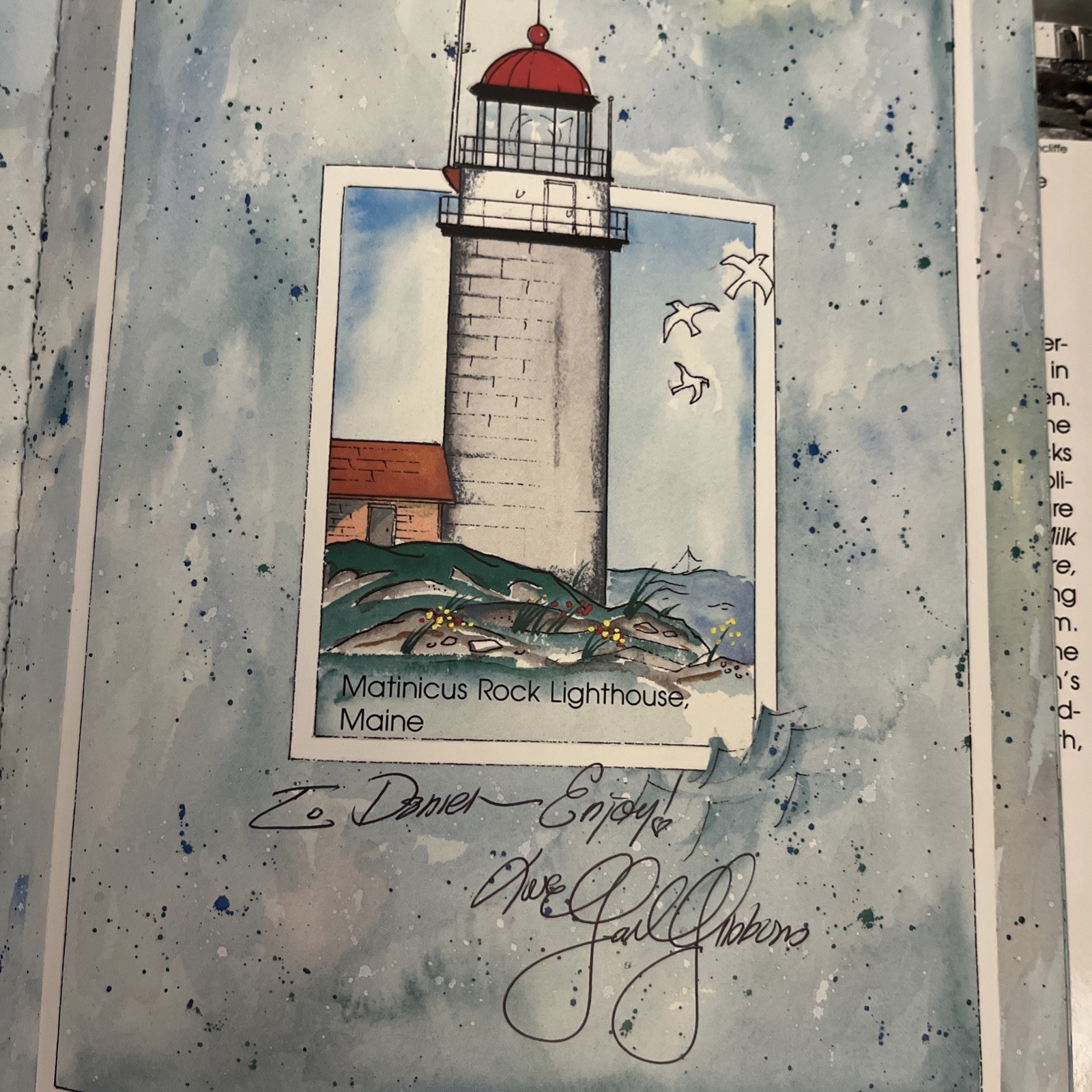 BEACONS OF LIGHT LIGHHOUSES Gail Gibbons ILLUS HC DJ Signed 1st Edition 1990 AA1