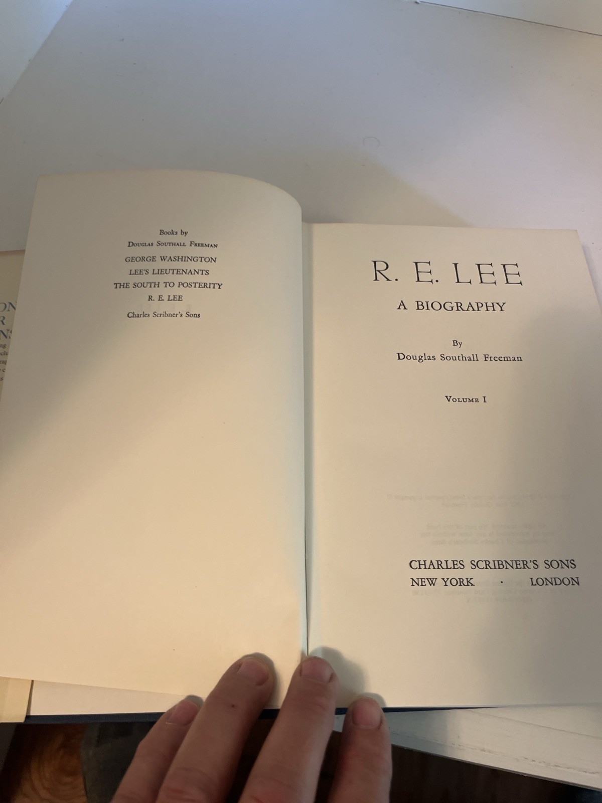 R. E. Lee: A Biography Douglas Southall Freeman Vol I-IV Hardcover DJ