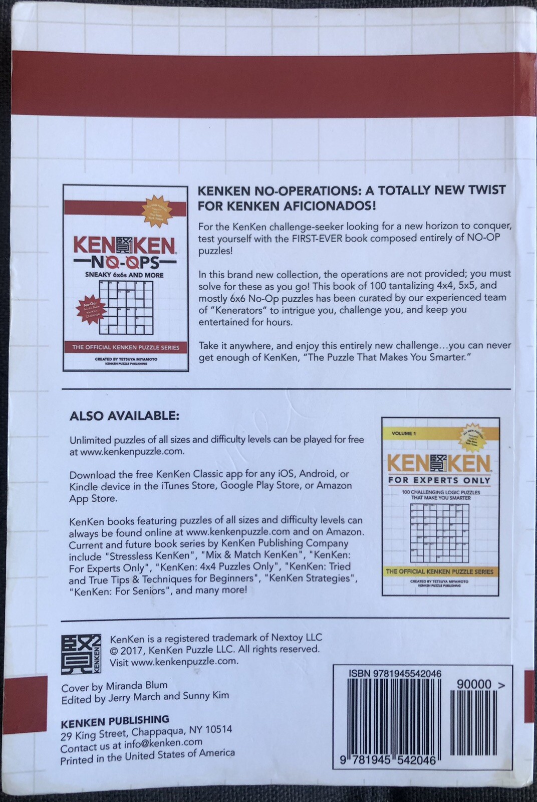 KENKEN NO-OPS SNEAKY 6x6s AND MORE OFFICIAL PUZZLE SERIES TETSUYA MIYAMOTO TPB
