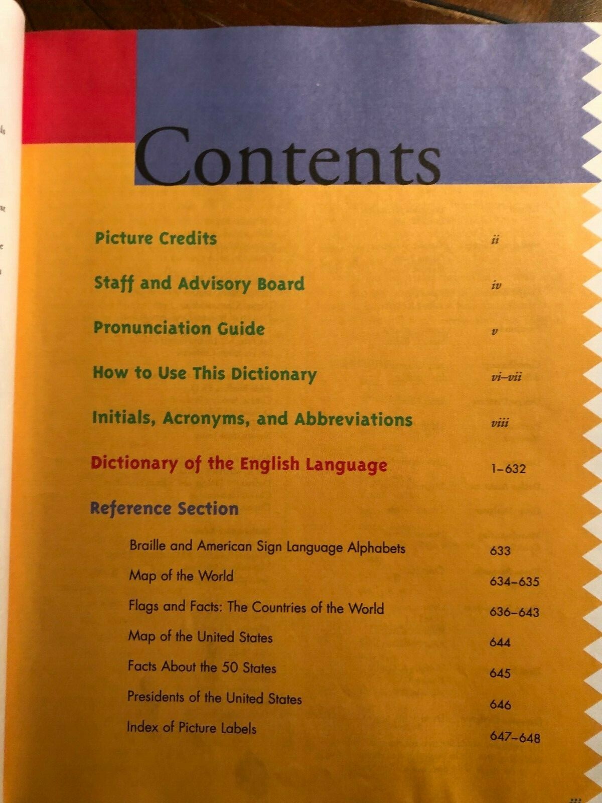 SCHOLASTIC CHILDREN’S DICTIONARY 1996 HARDCOVER 648 PAGES