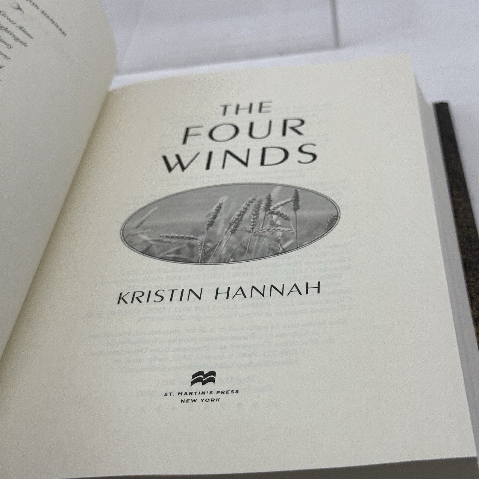 The Four Winds by Kristin Hannah (2021, HCDJ 1st Ed 1st Print)