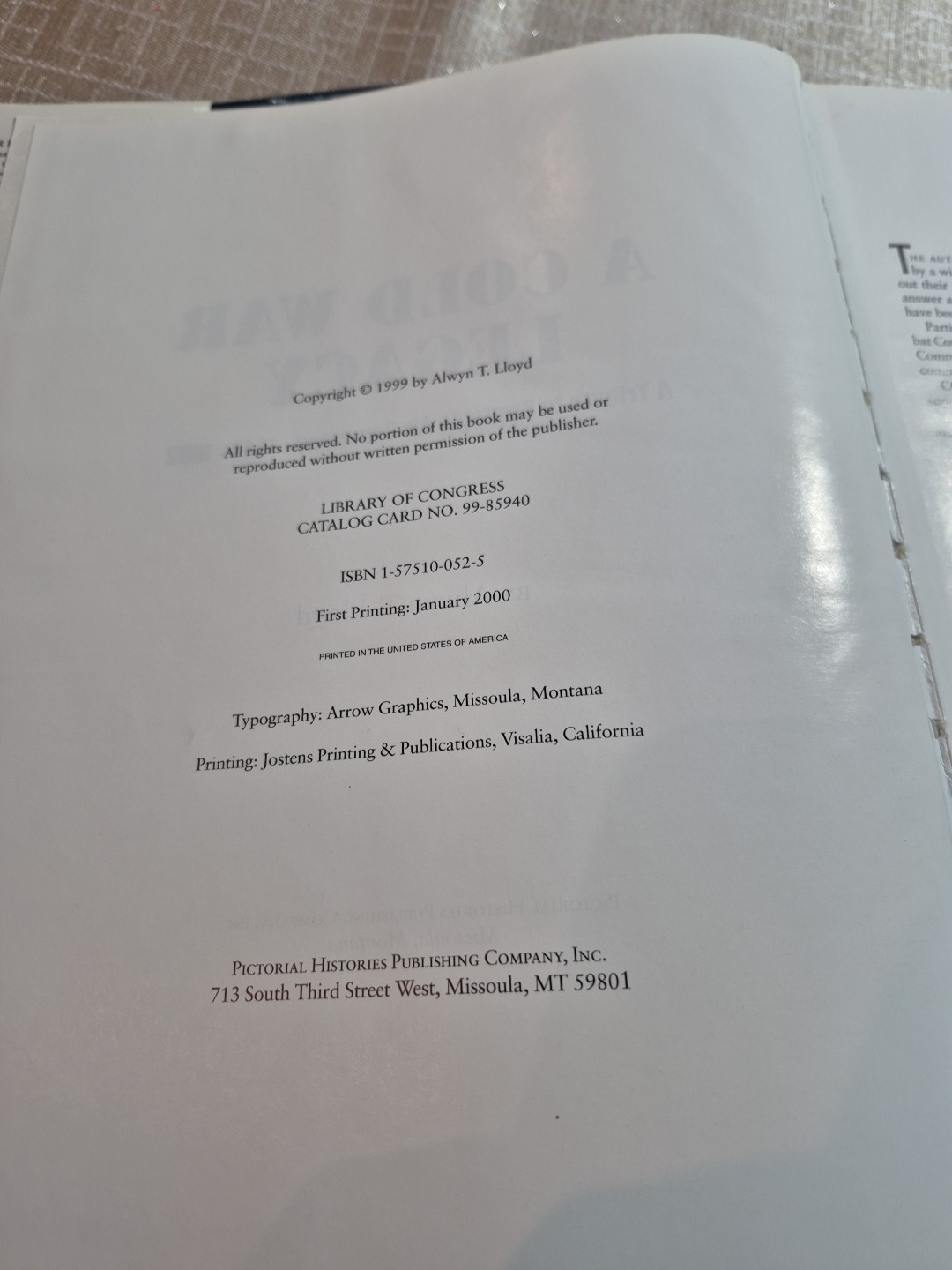 A Cold War Legacy : A Tribute to the Strategic Air Command, 1946-1992 Lloyd