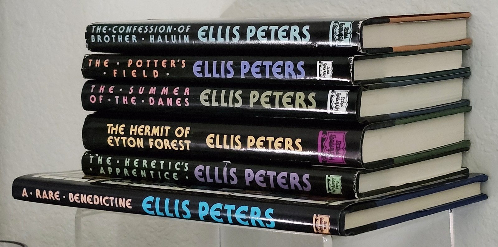 Ellis Peters Brother Cadfael Mystery Book Lot x 6 HB/DJ Vintage, like new