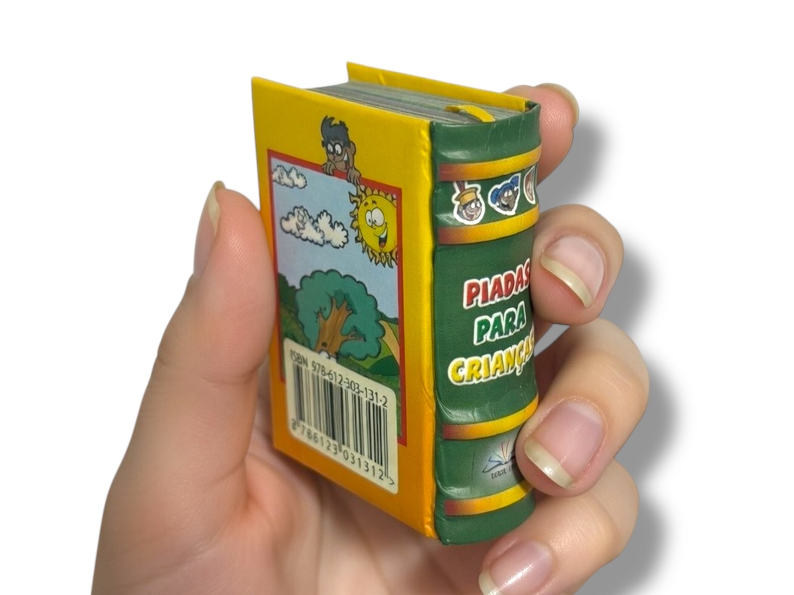 Piadas para Crianças mini book hardcover 430p in Portuguese color illustrated