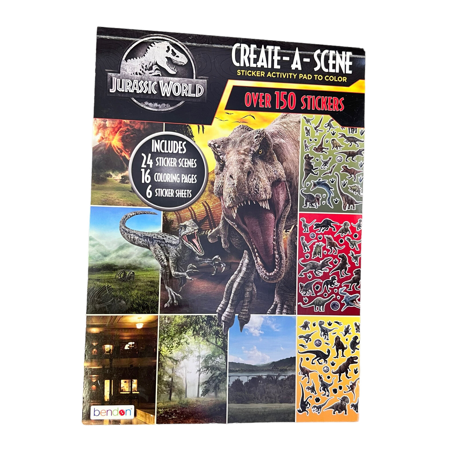 Jurassic World Create-a-Scene 2021 Activity Sticker Pad Read